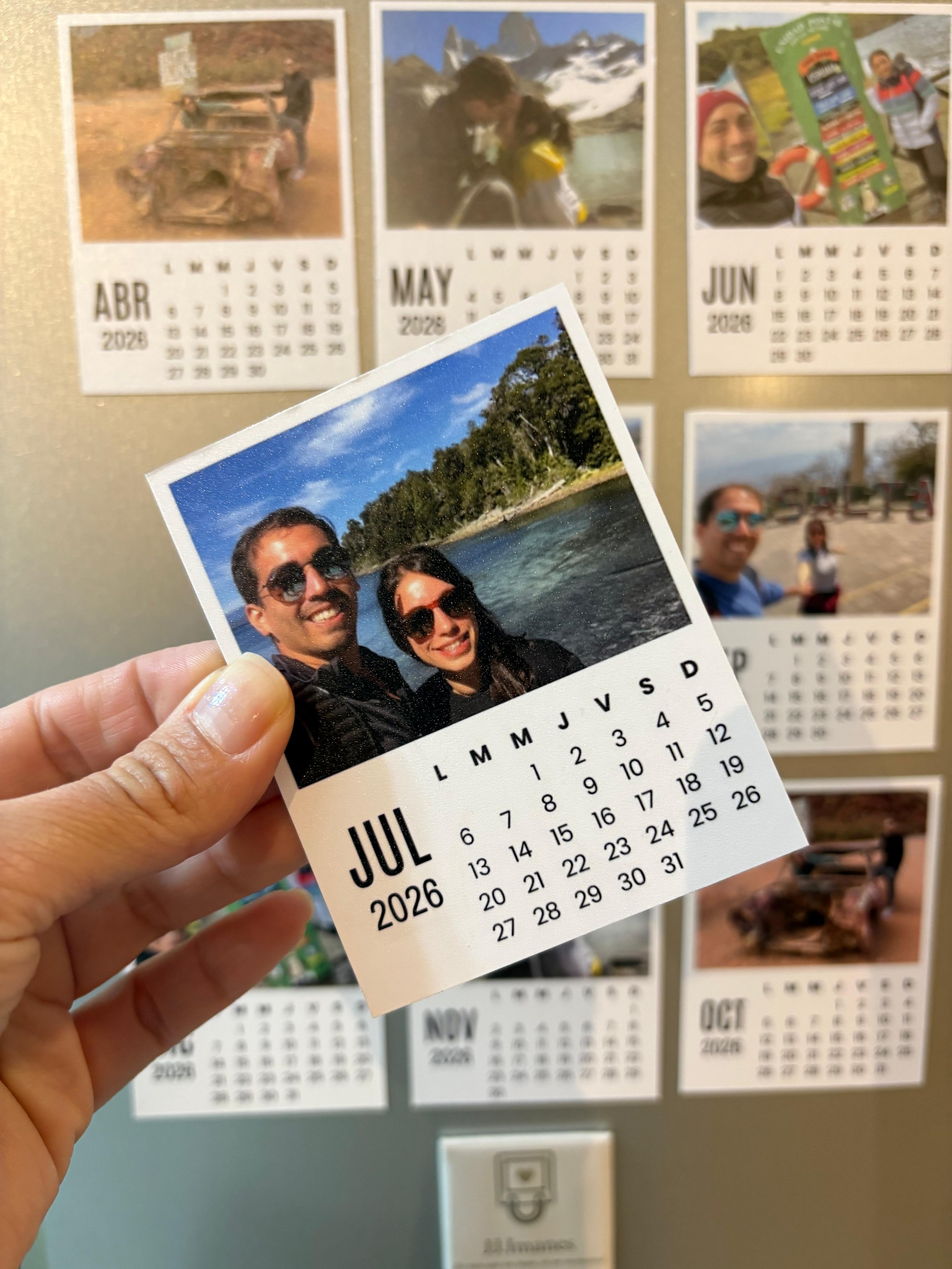 Calendario personalizado imantado - ejemplo 3