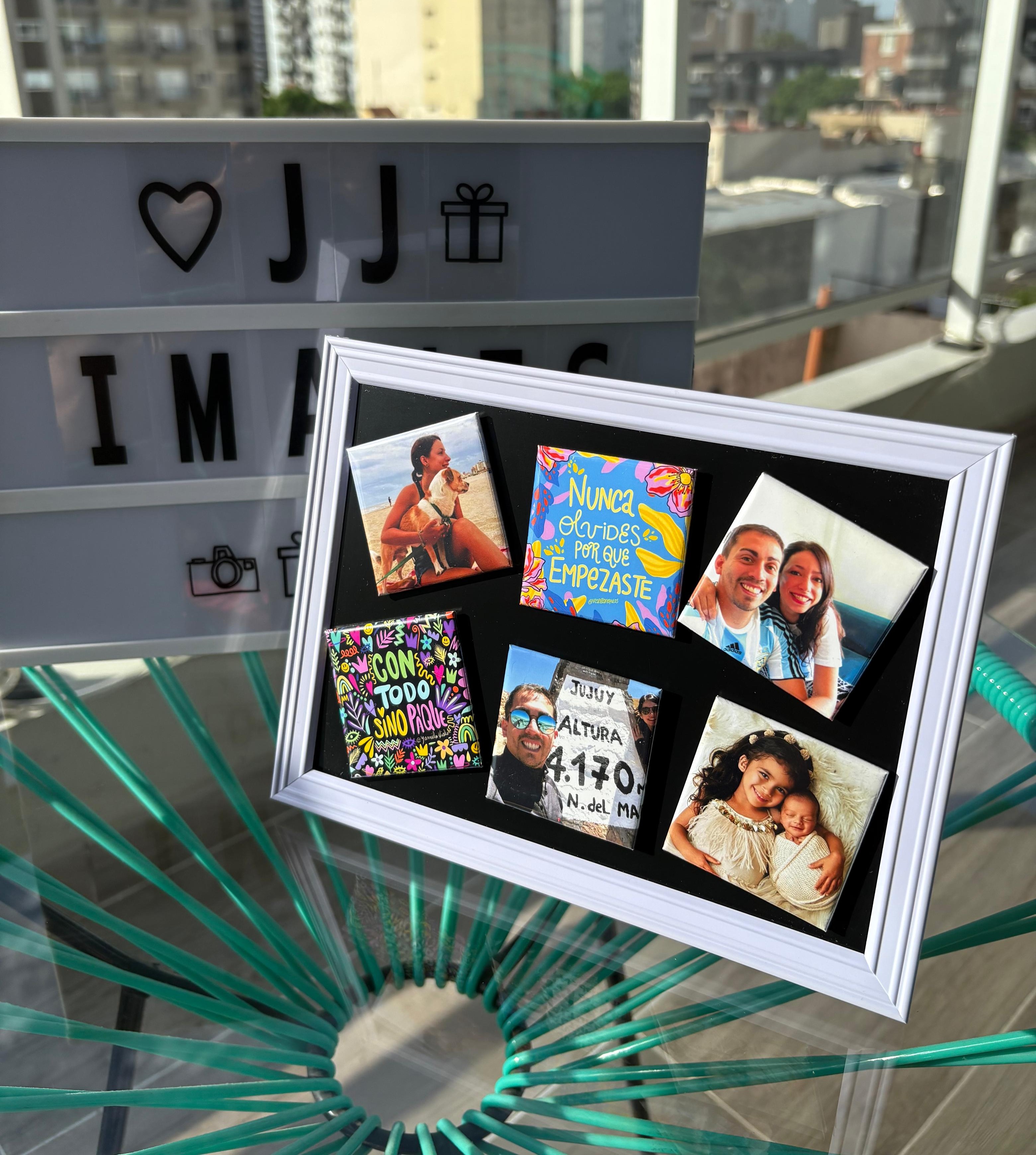 Portarretrato con base imantada - ejemplo 3